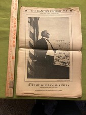 President McKinley life, 32pps of 80+ photos, articles by Canton Repository 1943 picture