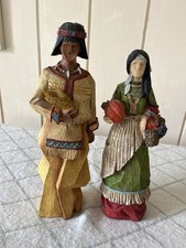 Thanksgiving Pacific Rim Cubist Native American Figurine  picture