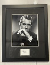 Cary Grant Portrait Framed With Autograph picture