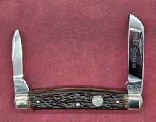 Vintage pre 1975 Boker USA 6384 Half Congress Delrin Handle 2 Blade Knife picture