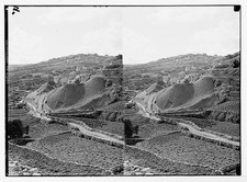 Jerusalem Israel 1900s Ophel Excavations Archaeological Site Stereograph picture