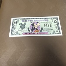 1998 Disney dollar $5 note Goofy AA series - Crisp - FAST SHIPPING picture
