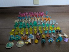 Vintage Pokemon Clear PVC 148 Figure Lot 8 Bases Collectible 15+ picture