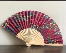 Gucci Beauty GWP Red Floral Herbarium Hand Fan - Still Wrapped picture