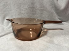 VINTAGE VISIONS CORNING WARE PYREX AMBER 2.5l SAUCEPAN NO LID POT picture