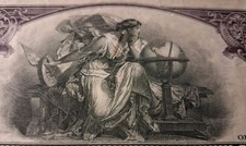 SLING'S 🪙 1927 Amerada Corporation  Stock Certificate (Purple) Beautiful Art 🎨 picture