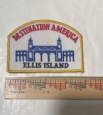 Vintage Ellis Island Destination America Patch picture