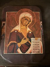 Deesis Deisis Mary Wooden Byzantine Greek Eastern Orthodox Icon picture