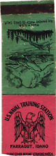 U.S. Naval Training Station, Farragut, Ohio Eagle Logo Vintage Matchbook Cover picture