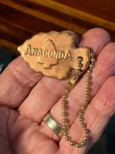 Vintage ANACONDA Copper Mining Co ARROWHEAD Keychain FOB Butte Montana picture