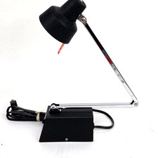 Vintage Tensor 1500-14 Chrome Black Table Desk Lamp Original Box New picture