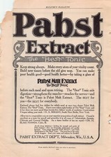 Pabst Malt Extract Department Milwaukee WI The Best Tonic 1903 Vintage Print Ad picture