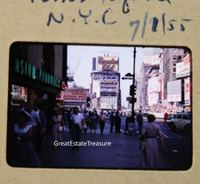1955 Times Square NYC New York City Street Scene Katharine Hepburn Marquee 35mm picture