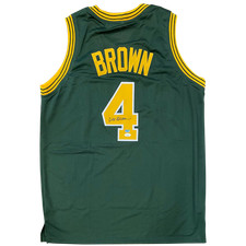 Dee Brown Autographed Jacksonville University Dolphins (Green #4) Jersey - JSA picture