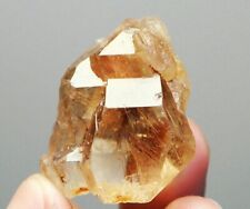 Natural Original Golden Hair Rutilated Quartz Crystal Cluster Point Specimen picture