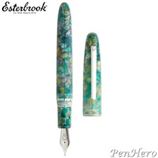 Esterbrook Estie Sea Glass Palladium Plate Trim Fountain Pen Fine picture