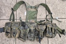Genuine British Army Woodland DPM Webbing Set 5 X Pouches, BELT MEDIUM picture