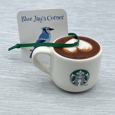 Starbucks Ornament Ceramic Cup Latte Heart 2025 Valentine Love USA Release picture