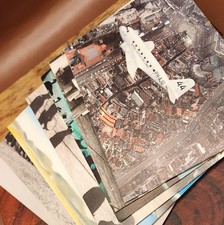 Vintage 1984 Uiver Memorial Flight KLM DC-2 Postcard Set of 7 PH-AJU picture