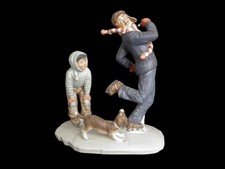 GORHAM Norman Rockwell’s “Four Season” Grandpa & Me Porcelain Figurine - Winter picture