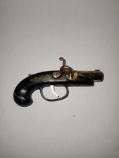 Vintage 60'S Flintlock Pistol Shaped Cigarette Lighter 5.5