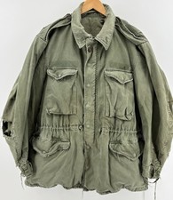 US Army M-65 Field Jacket Size Small USA Vintage Coat M65 Distressed Vietnam Era picture