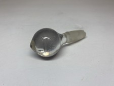 Vintage Large Clear Glass Bottle Stopper picture