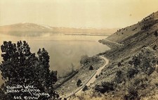 1930 Klamath Lake Dallas California Highway RPPC Postcard Vintage Patterson picture