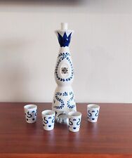Blue Class, Empty Bottle with 4 shot glasses to serve. Gift for tequila lovers picture