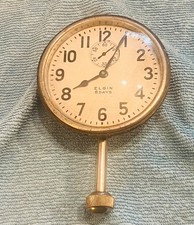 Vintage Elgin 8-Day Auto Dashboard Clock Stem Wind Subsecond Dial Project picture