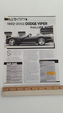 1992 - 2002 DODGE VIPER ORIGINAL 2004 ARTICLE picture