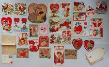 1953 vintage 24 CHILD VALENTINE CARDS soudersburg pa PEGGY MILLER lot valloween picture
