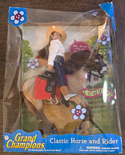 Vintage Grand Champions Classic Horse and Rider Sally Cowgirl NIB Empire 1990 picture