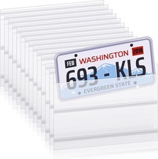200PC Temprary License Plate Tempory Tag Plastic Bags Dealer License 11.8 x 7.5