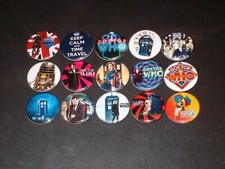 Doctor Who Buttons/ Pins Set Of 15 picture