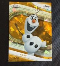 2025 Topps Chrome #113 Disney Frozen Olaf SAPPHIRE GOLD Refractors /50 picture