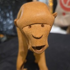 Vintage 1960s Modernist German Leather Monkey by Deru, Mid-Century Modern  picture