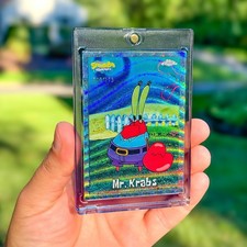 2025 Topps Chrome SpongeBob SquarePants #28 Mr. Krabs Wave #/175 picture