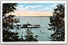 K32/ Geneva New York Postcard c10 Ontario Co Seneca Lake Boat Landing 938 picture