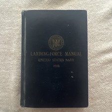 WWI 1918 United States Navy  LANDING FORCE MANUAL picture