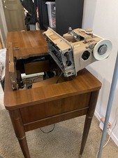Working Vintage 1959 Singer 401A Slant-O-Matic Sewing Machine MCM W/org. papers picture