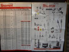 STARRETT. Decimal & Tool Reference Wall Charts W/Pocket Charts & Note Pad    New picture