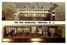 Vintage 1950s The OLD BARRACKS Trenton NJ Postcard French & Indian War (1758) picture