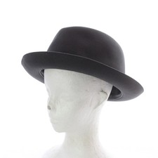 Borsalino Wool Fedora Hat Charcoal Gray Men's 6cm Brim Size 605cm (Ages 14+) picture