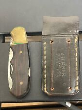 Gerber Magnum Folding Knife - 97223 - Vintage lockback hunter w leather sheath picture