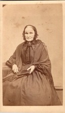 Watertown, NY, Clarinda Fox, IDed on Back, CDV Photo, c1860s  #5039 picture