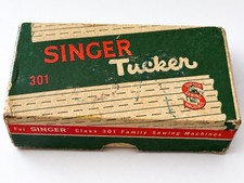 Vintage Singer Tucker Sewing Attachment with Instructions & Original 301 Box picture