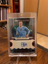 2023-24 Panini Obsidian Erling Haaland Aurora Autographs Electric Etch Orange /2 picture