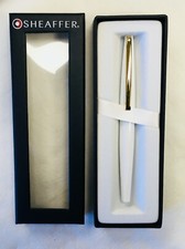 Sheaffer Taranis White Lightning “F” Nib Fountain Pen picture