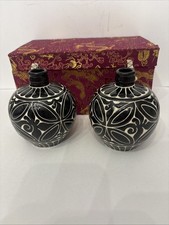 Cizhou Inspired Sgraffito Jars (2) Unmarked With decorative Box picture